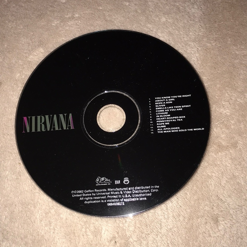 2002 Geffen Records Nirvana CD 💿